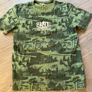 H&M graphic Tshirt, green, size, 12-14